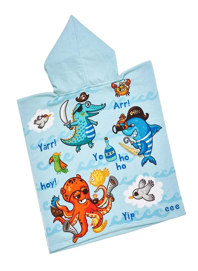 babyqlo Pirate Ocean Animals Kids Hooded Towel