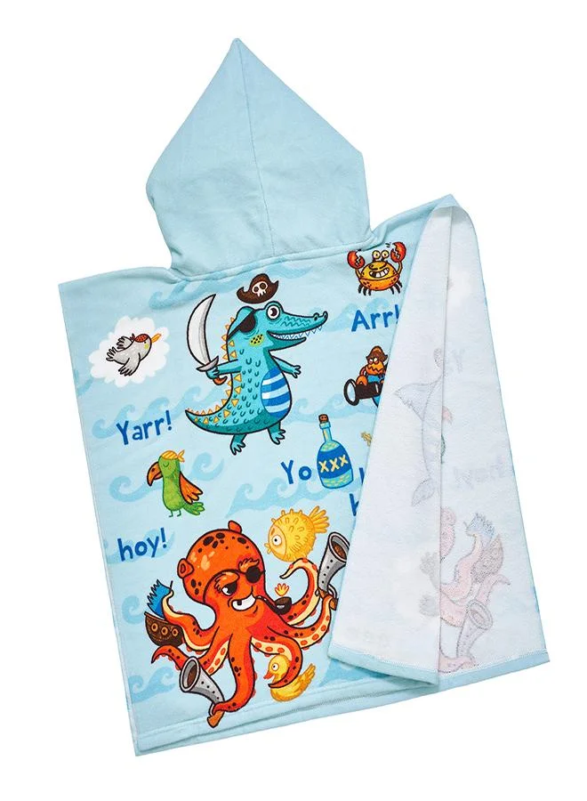 babyqlo Pirate Ocean Animals Kids Hooded Towel
