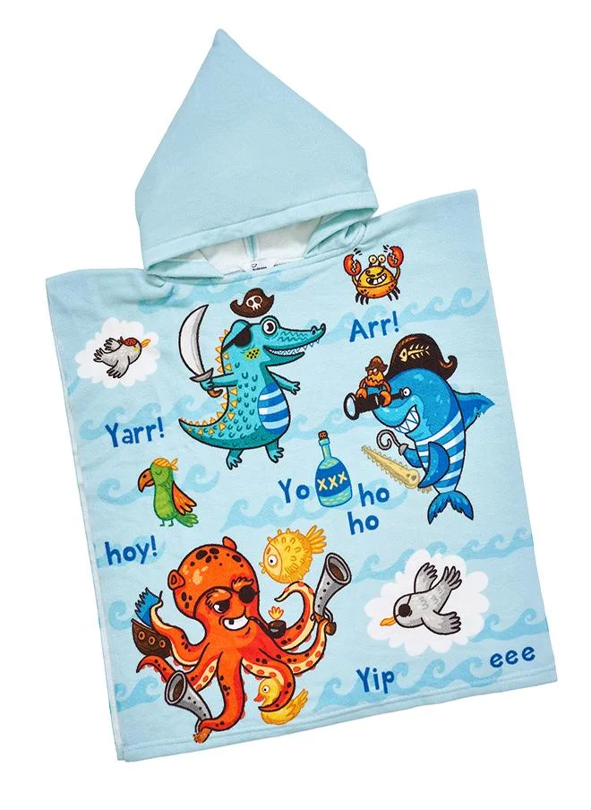 بيبي كلو Pirate Ocean Animals Kids Hooded Towel
