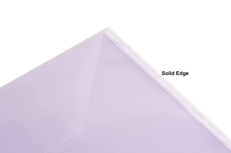 YESSART 11 x 17 Clear Large Plastic Envelopes Document File Storage Holder 10 Pack Hook Loop Closure - Image 5