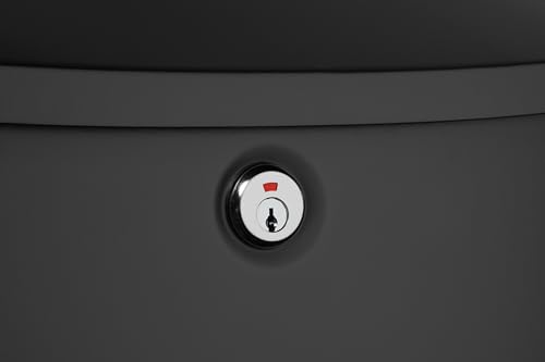 Architectural Mailboxes Princeton™ Locking, Wall-Mounted Mailbox for Outside, Metal Galvanized Steel Medium Mail Box with Lock and Key Drop Box, Black - Image 4