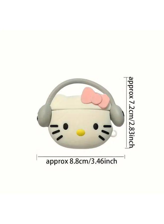 Hello Kitty Airpods 1 2 Case Pink White Bow Heart Design PVC Shell Lightweight - Image 3
