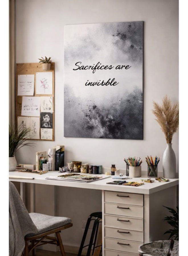 UPC Wall Poster 50x70 cm – “Sacrifices Are Invisible” Modern Typography Art for Home & Office - Image 3