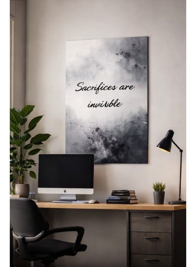 UPC Wall Poster 50x70 cm – “Sacrifices Are Invisible” Modern Typography Art for Home & Office - Image 4