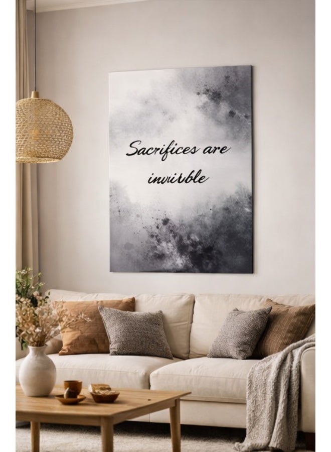 UPC Wall Poster 50x70 cm – “Sacrifices Are Invisible” Modern Typography Art for Home & Office - Image 2