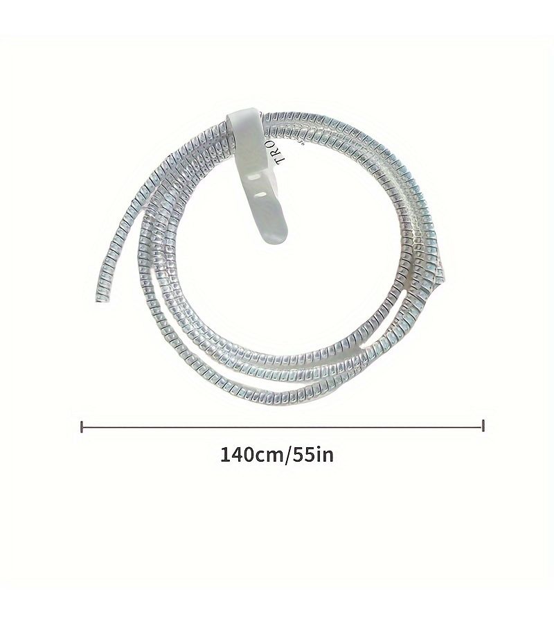 Purple Cable Protection Rope Soft Anti Breakage Winding Data Cable Charger Decoration 55.12 Inch - Image 5