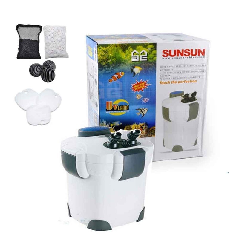 SunSun HW-302 3-Stage 265GPH External Canister Filter with Media Kits - Image 1