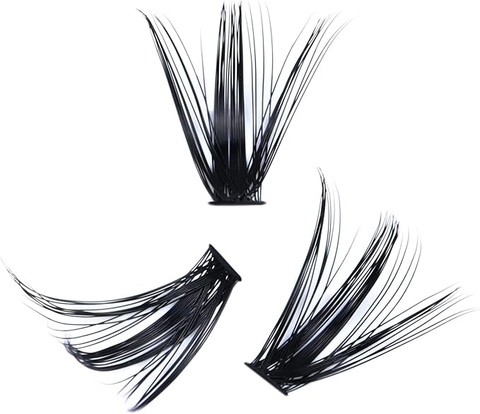 LAUBESS Cluster Lashes 300 Pcs Individual Lashes LAUBESS Lash Clusters False Eyelashes Individual Cluster Eyelash Extensions Eyelash Clusters DIY Lash Extension Kit 40D007C815mm - Image 5