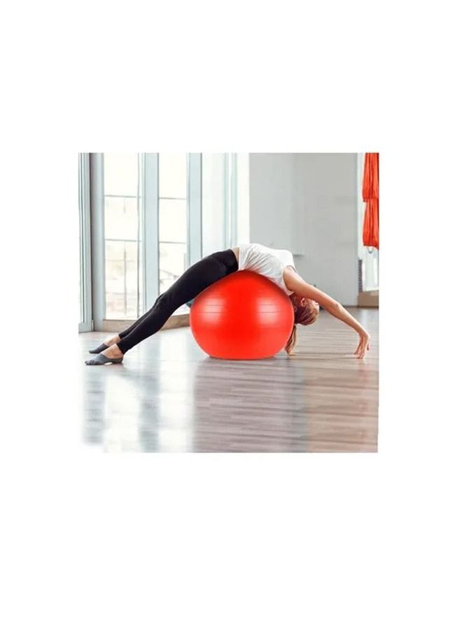 ماكس سترينث كرة اليوجا واللياقة البدنية شديدة التحمل ومضادة للانفجار باللون الأحمر 85 سم - Image 5