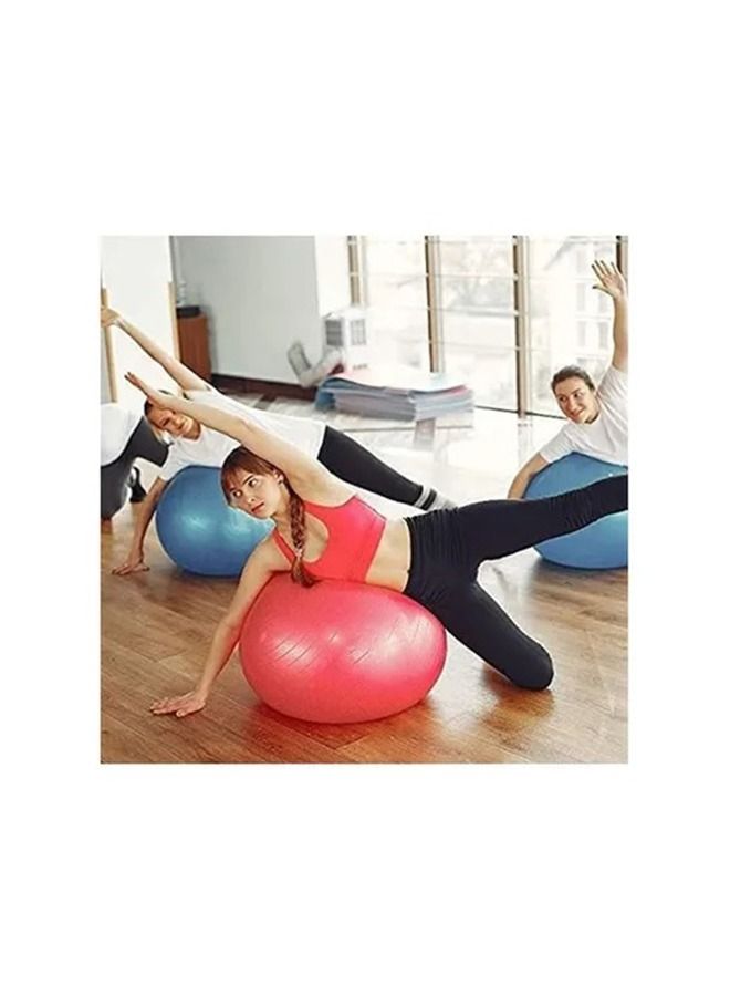 ماكس سترينث كرة اليوجا واللياقة البدنية شديدة التحمل ومضادة للانفجار باللون الأحمر 85 سم - Image 3