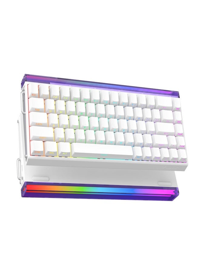 MechLands Aula Hero68 HE Wired Magnetic Gaming Keyboard, Rapid Hall Effect Keyboard with 0.01mm Adjustable Actuation, 8kHz Polling, 5-Layer Sound Dampening, RGB Lightbox & Backlit (White) - Image 1