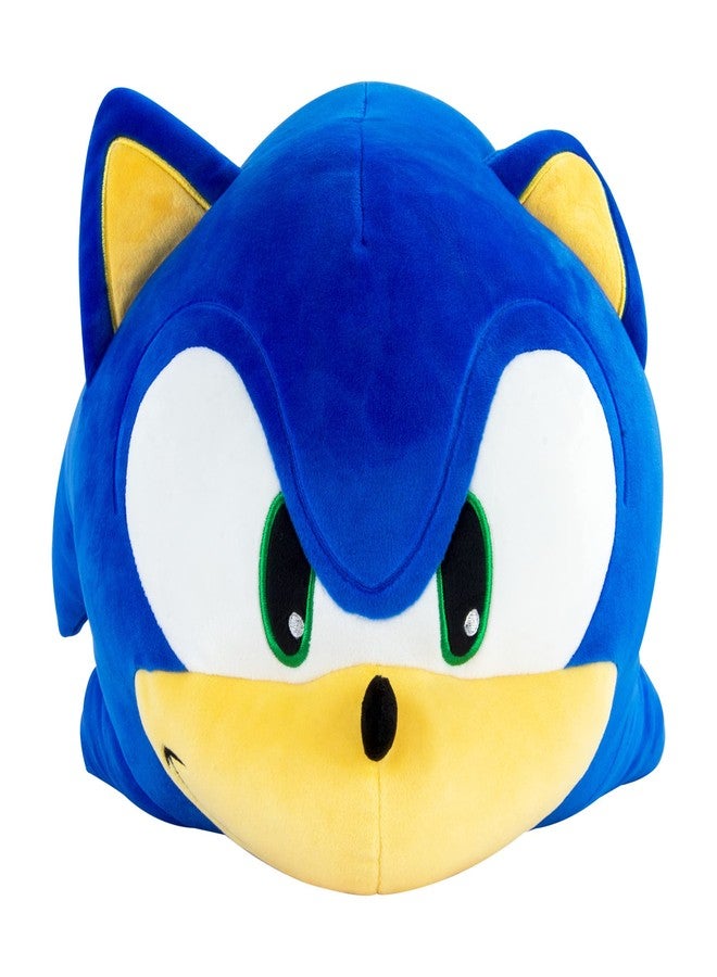 Club Mocchi Mocchi Club Mocchi-Mocchi- Sonic the Hedgehog Plush - 15 Inch Squishy Collectible Toy - Stuffed Animal Gift - Cute Plushie and Room Decor, Blue - Image 1