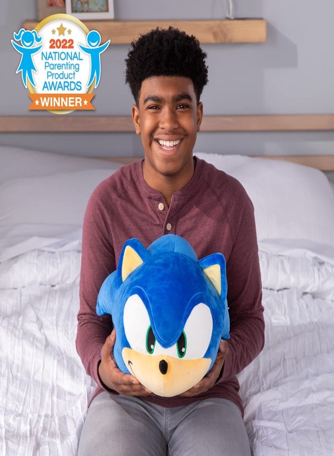 Club Mocchi Mocchi Club Mocchi-Mocchi- Sonic the Hedgehog Plush - 15 Inch Squishy Collectible Toy - Stuffed Animal Gift - Cute Plushie and Room Decor, Blue - Image 5