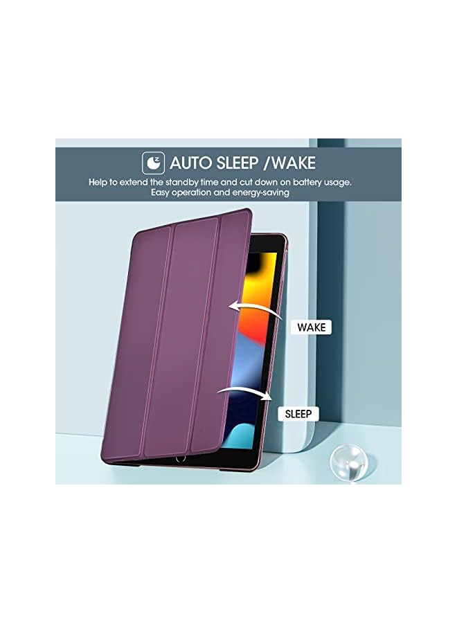 Procases iPad 10.2 Case iPad 9th Generation 2021/ iPad 8th Generation 2020/ iPad 7th Generation 2019 Case, iPad Cover 9th Generation Slim Hard Back Smart Cover for 10.2 iPad Case -Purple - Image 4