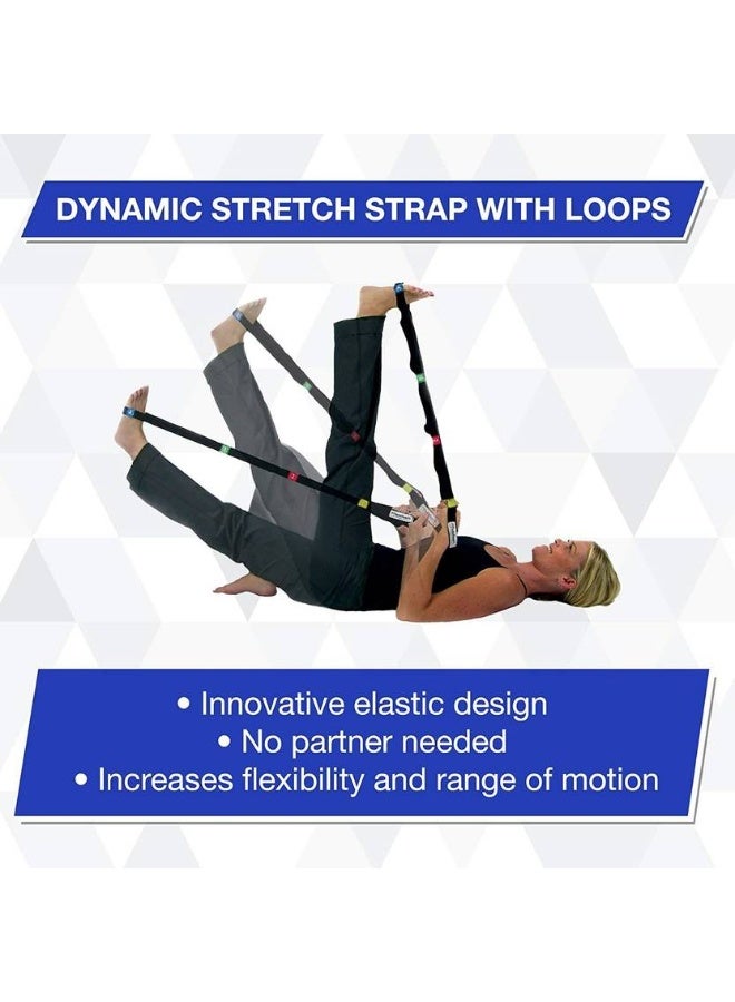 TheraBand Theraband Stretch Strap Nylon Yoga Strap  (Black) - Image 2