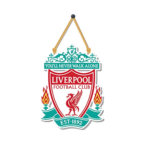 Bhai Please Liverpool Wooden Wall Decor | Hanging | Wall Art | Wooden Hanger For Living Room | Bedroom | Office - For Home Decor, Gift (Liverpool),15.24 Cm - Image 1