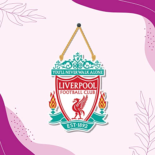 Bhai Please Liverpool Wooden Wall Decor | Hanging | Wall Art | Wooden Hanger For Living Room | Bedroom | Office - For Home Decor, Gift (Liverpool),15.24 Cm - Image 5