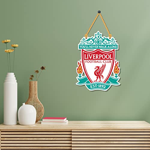 Bhai Please Liverpool Wooden Wall Decor | Hanging | Wall Art | Wooden Hanger For Living Room | Bedroom | Office - For Home Decor, Gift (Liverpool),15.24 Cm - Image 3