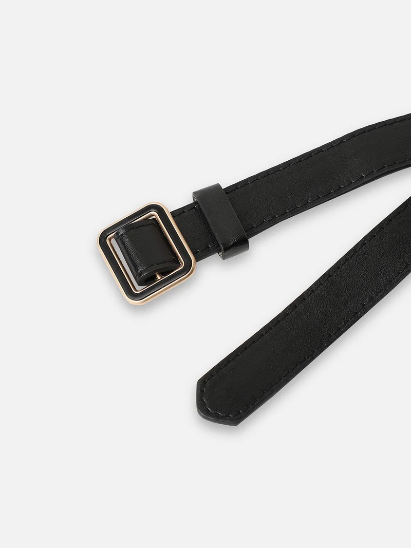 Haute Sauce Black Solid Waist Belt