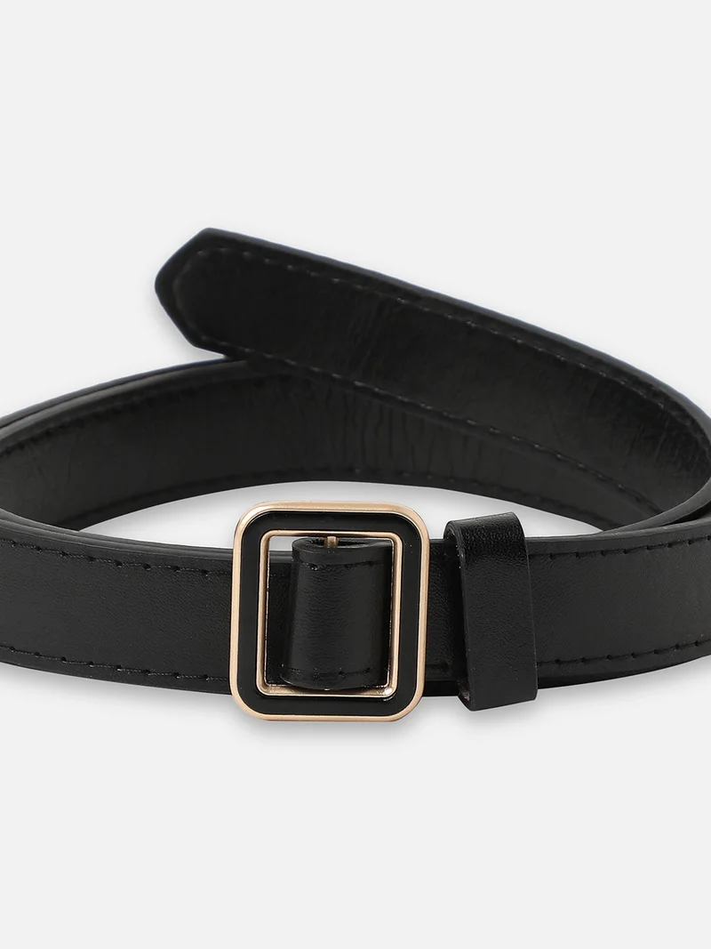 Haute Sauce Black Solid Waist Belt