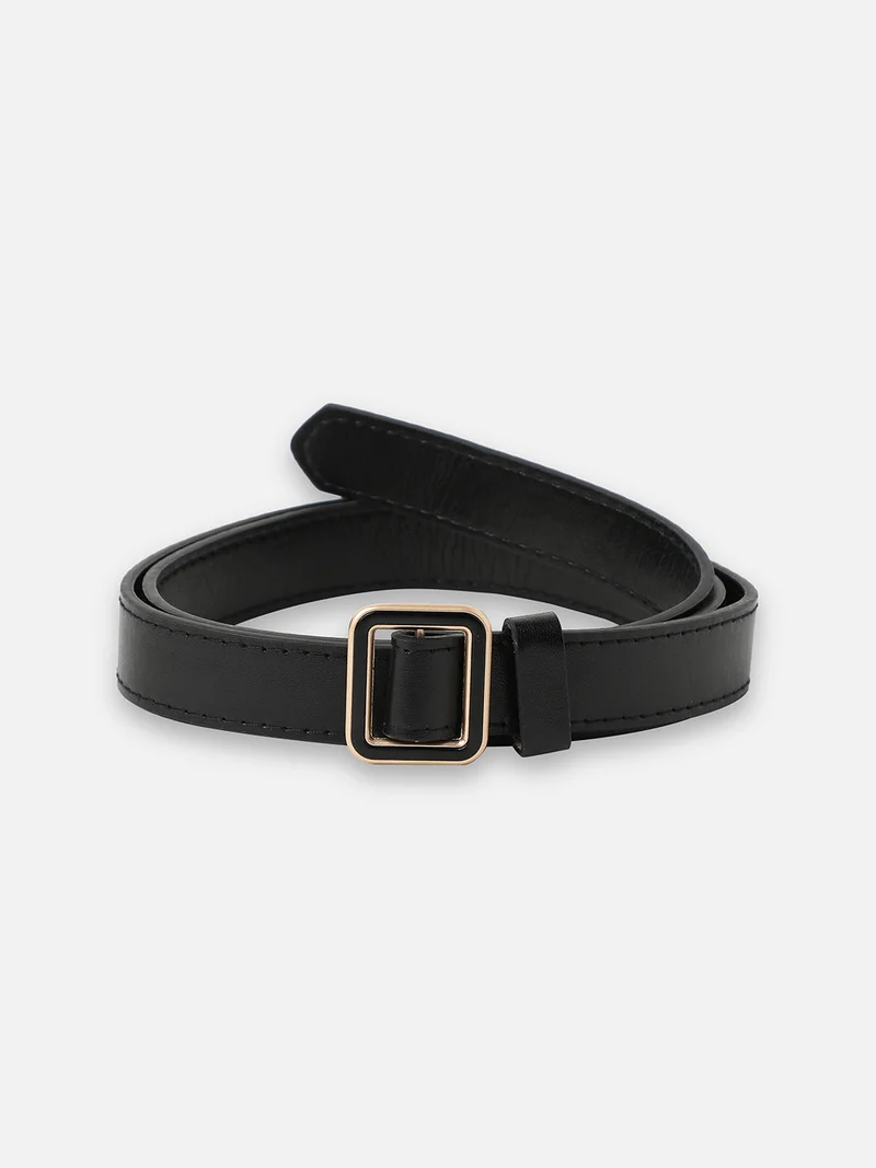 Haute Sauce Black Solid Waist Belt