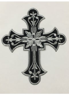 Karan Tuhafiye Karan Haberdashery Cross Badge Cloth Iron-On Embroidery Badge 20*16.5 cm  - Image 1