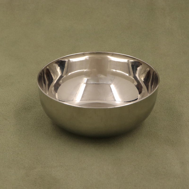 Spillbox Stainless Steel Dessert Bowl|Katori Bowl|Serving Bowl|Snacks Cup|Dessert Cup Set| Side Dish Cup|Food Grade|Mirror Finish|BPA Free -Curry Dal Cup (Pack of 3) - Image 5