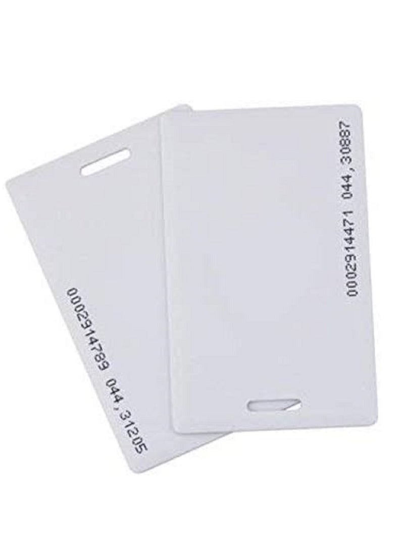 althiqahkey - RFID 125khz Proximity clamshell ID thick card TK4100(number printed card) compatible with EM4100 support ID Smart card entry access control system,key card,membership card (Not for Copy) 10  pieces - Image 1
