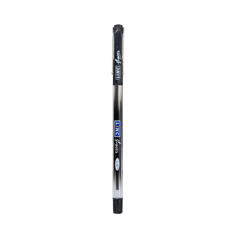 linc 0.6 mm Glycer Smooth Ball Pen | Black Ink | Set of 10 - Image 3