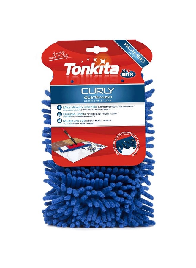 Tonkita تونيكيتا ممسحة مسطحة إعادة تعبئة شنيلا من الألياف الدقيقة - Image 1
