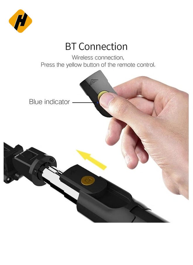 Selfie Stick, K07 Selfie Stick Integrated Tripod BT 4.0 Wireless Selfie Stick Mini Portable Extendable Selfie Stick Tripod for Smart Phone