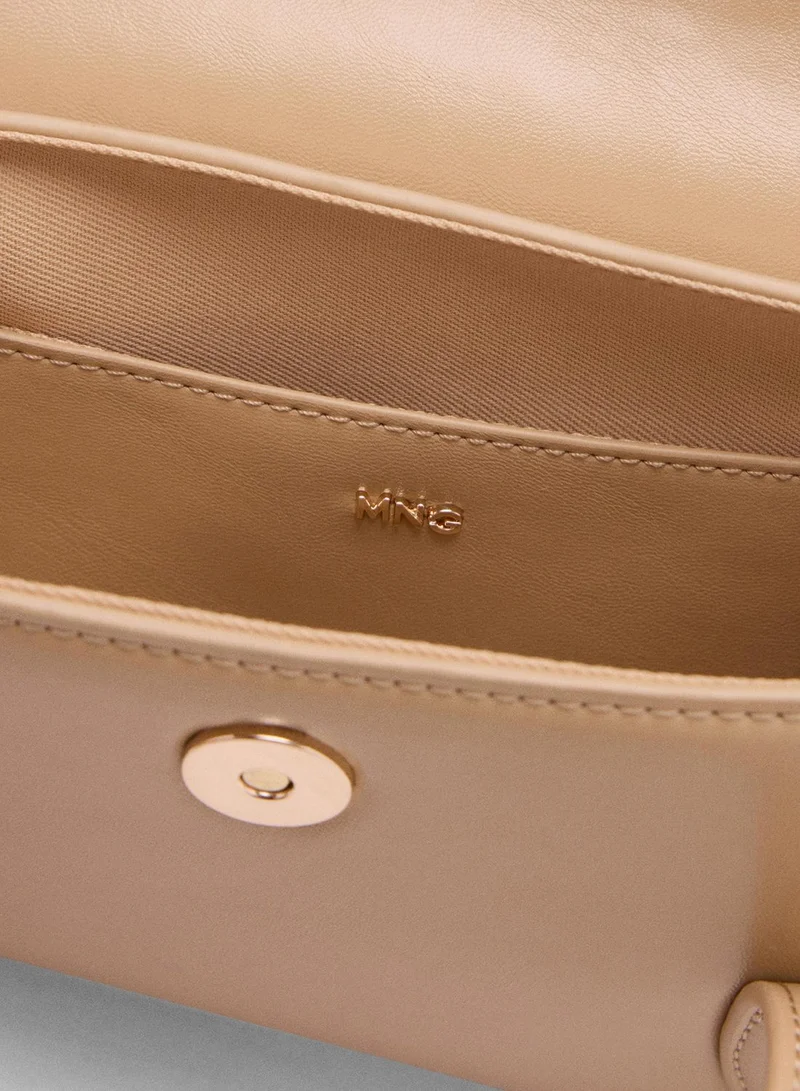 Mango 09-CAMEL Shoulder Bag With Strap for Women | Best Price UAE