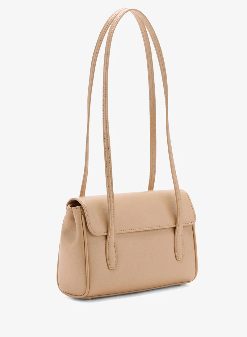 Mango 09-CAMEL Shoulder Bag With Strap for Women | Best Price UAE