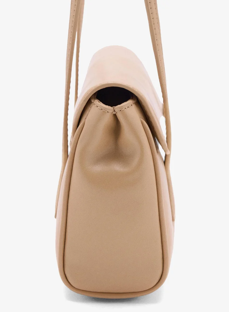 Mango 09-CAMEL Shoulder Bag With Strap for Women | Best Price UAE