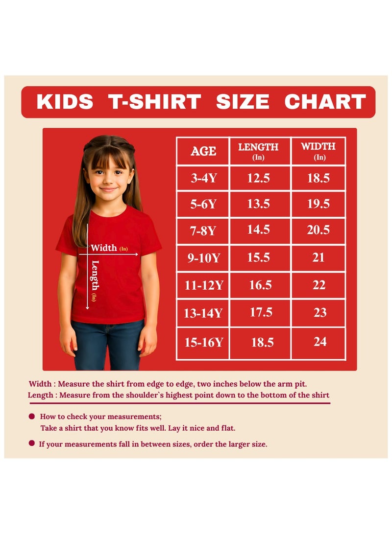 برينت شوب فور مي تي شيرت أحمر للأطفال من Christmas Emoji للفتيات - تي شيرت من القطن الناعم برقبة دائرية وأكمام قصيرة مع وجه مبتسم - رائع للحفلات - Image 2