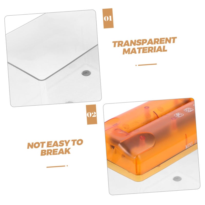 Portable Mini Manual Paper Shredder Transparent Body Handheld Document Cutter for Home Office - Image 4