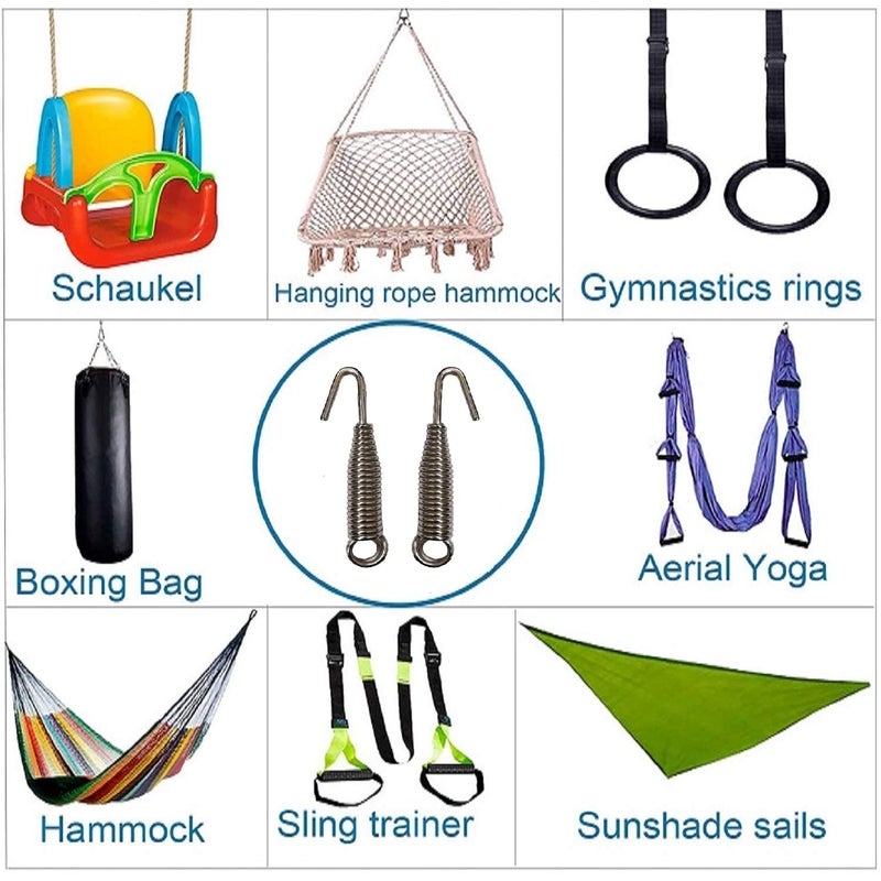 kaushalendra Heavy Duty Swing Spring for Hammock and Porch Swings Silver - Image 4