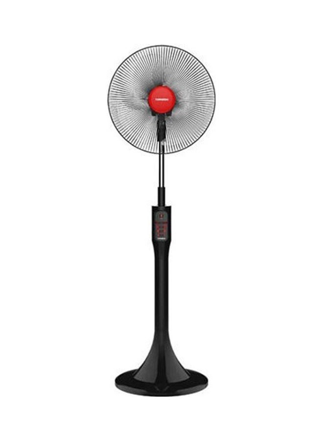 Stand Fan 16 Inch With 4 Plastic Blades And 3 Speeds In EFS-111M Black/Red