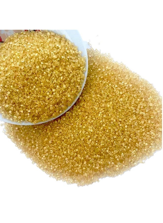 Sentovac Sentovac Gold Sanding Sugar for Baking Edible Sparkling Sugar Sprinkles Coarse Sugar Crystals for Baking Topping Cake Cookie Cupcake Topper Ice Cream Decoration Supplies 3.2 OZ - Image 3