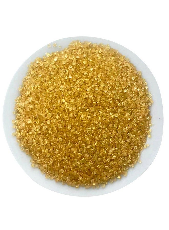 Sentovac Sentovac Gold Sanding Sugar for Baking Edible Sparkling Sugar Sprinkles Coarse Sugar Crystals for Baking Topping Cake Cookie Cupcake Topper Ice Cream Decoration Supplies 3.2 OZ - Image 4