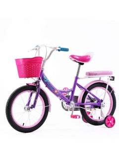 Vaux Elgo Mermaid Kids Road Bike 16 Inch w/ Training Wheels - Purple  - Image 3