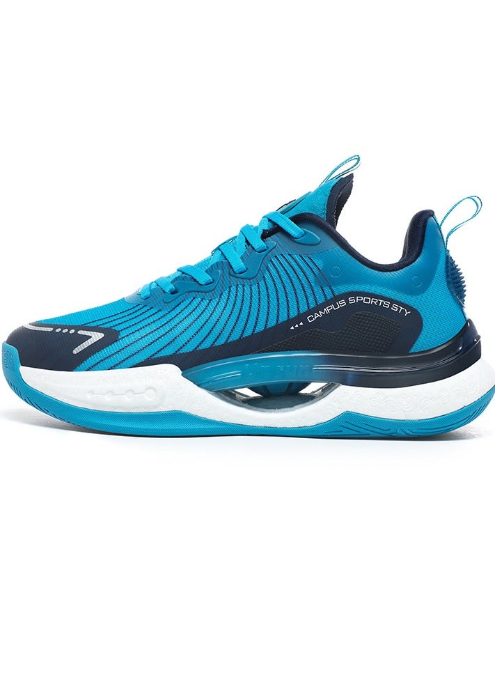KUYING Hollow Out Shock Absorption Rotating Button Free Tie Up Sneakers 