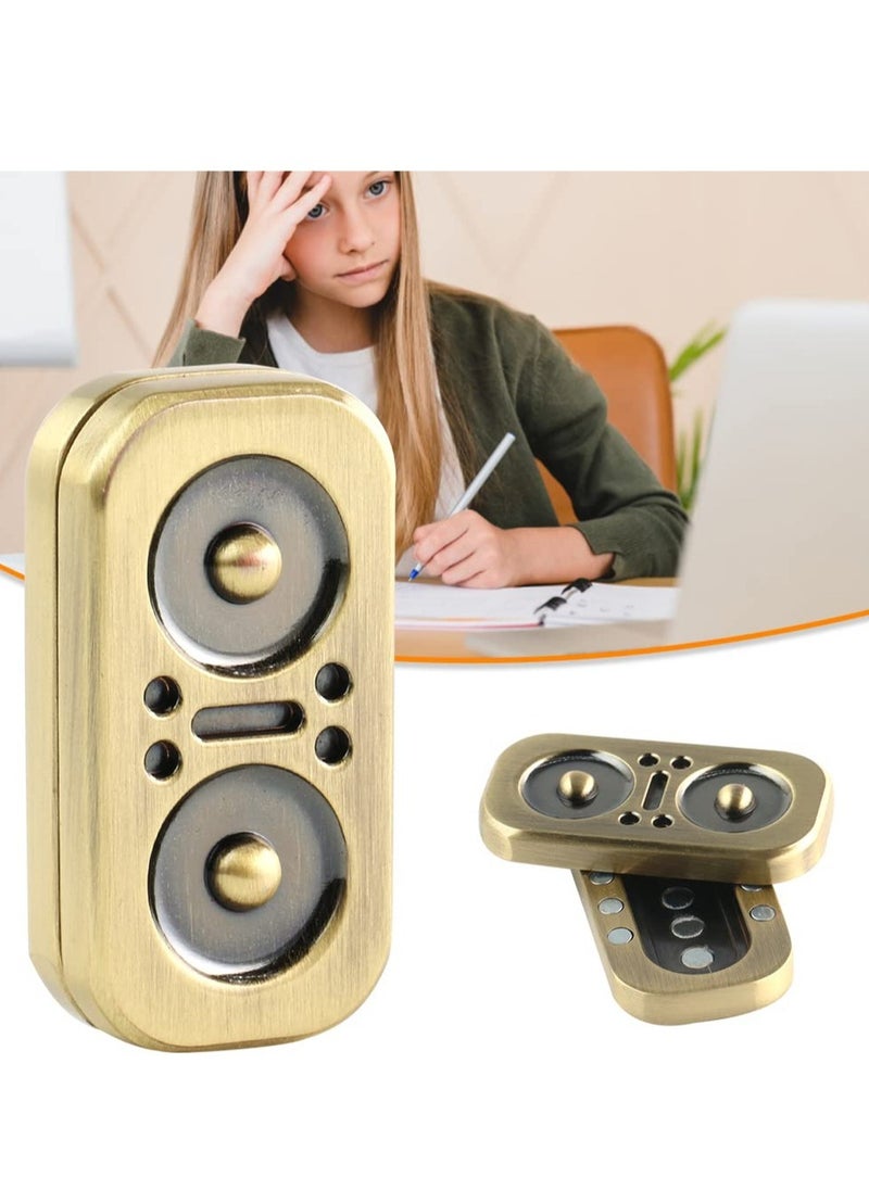 Excefore - Owl Fidget Slider, Magnetic Metal Fidget Toys Spinner Stress Relief Toy, Men’s EDC Fidget Toy Haptic Coin Office Desk Toys Gifts for Adults - Image 1