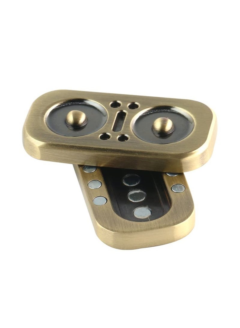 Excefore - Owl Fidget Slider, Magnetic Metal Fidget Toys Spinner Stress Relief Toy, Men’s EDC Fidget Toy Haptic Coin Office Desk Toys Gifts for Adults - Image 1
