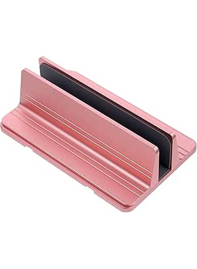 Aluminum Laptop Stand with Cooling Ventilation Rose Gold Ergonomic Holder for Desk - Image 1