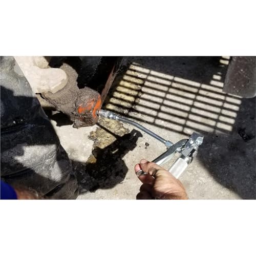 Lincoln 740 High-Pressure Steel Grease Control Valve with 6" Rigid Extension, 1/4" Female NPT Inlet, 1/8" Female NPT Outlet, 7,500 PSI Maximum Operating Pressure, Trigger Guard, Ergonomic Design - Image 2
