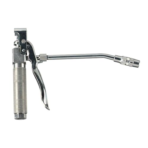 Lincoln 740 High-Pressure Steel Grease Control Valve with 6" Rigid Extension, 1/4" Female NPT Inlet, 1/8" Female NPT Outlet, 7,500 PSI Maximum Operating Pressure, Trigger Guard, Ergonomic Design - Image 1
