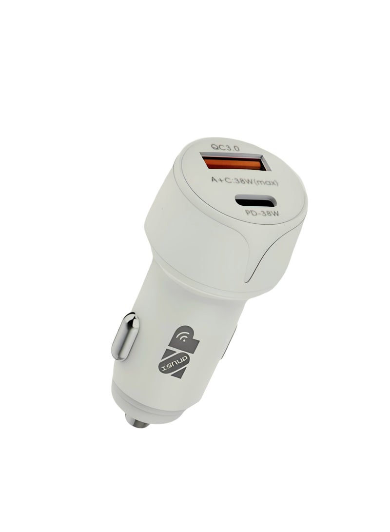 سناب راس شاحن سيارة سريع بمنفذين PD- USB 38W - Image 1