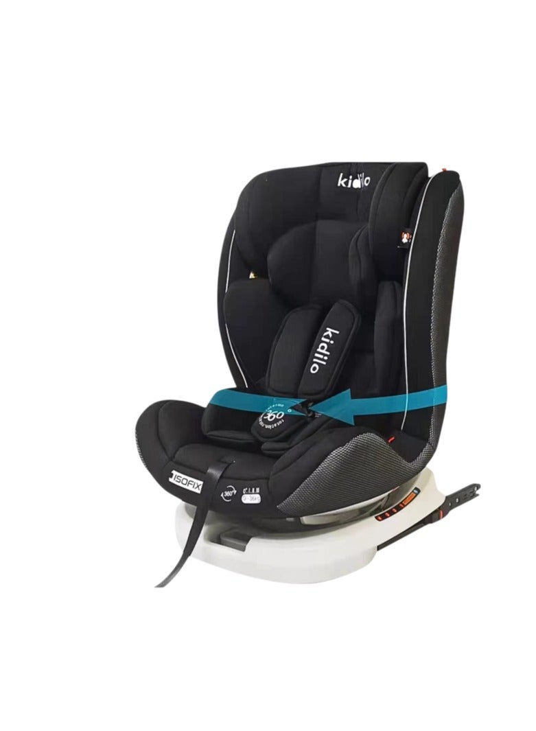 كيديليو كرسي سيارة للأطفال كيديليو 360 درجة - أسود