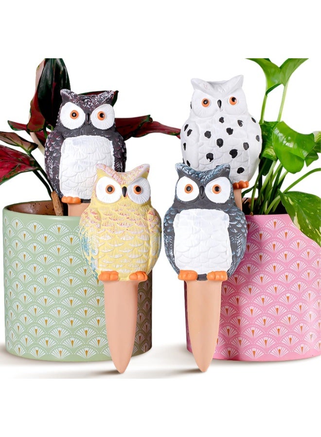 4 PCS Plant Self-Watering Stakes Terracotta Automatic Plant Waterer Devices Perfect for Vacation Garden Plant Care